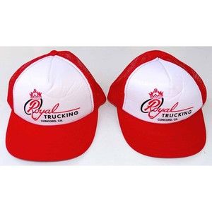 Vintage Royal Trucking Cap (2) Trucker's Headliner Hat One Size Concord CA